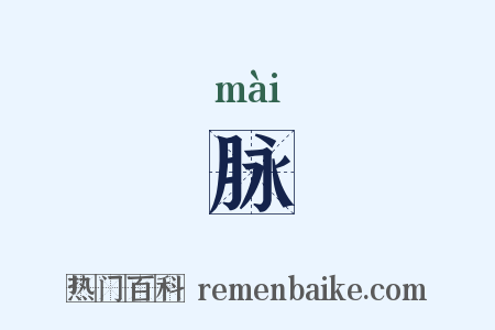 脉是什么意思的图片